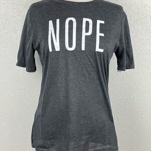 EUC Ealey Fushi Womens NOPE Short Sleeve Shirt Size M